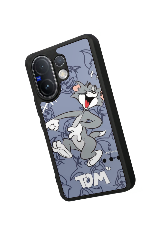 Vivo V60 Uyumlu Tom And Jerry Tasarımlı Glossy Premium Kılıf