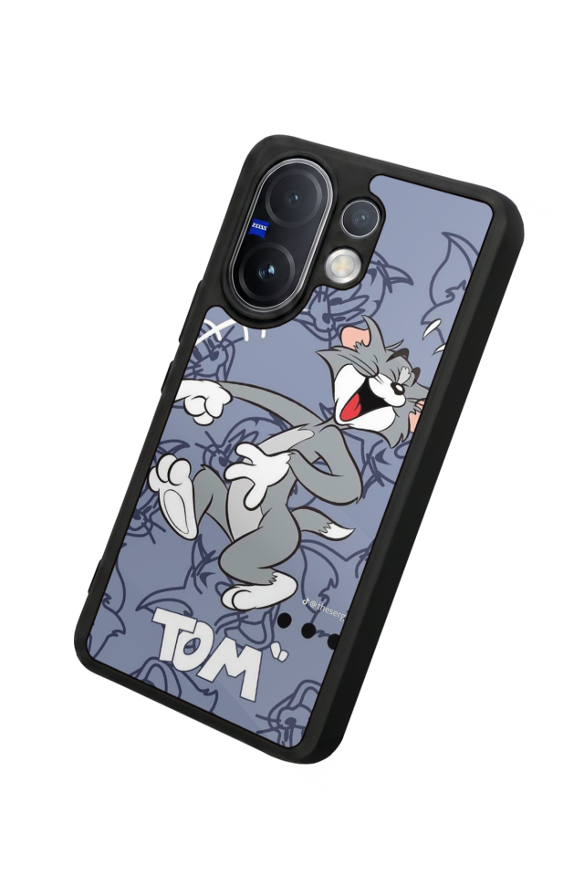 Vivo V60 Uyumlu Tom And Jerry Tasarımlı Glossy Premium Kılıf
