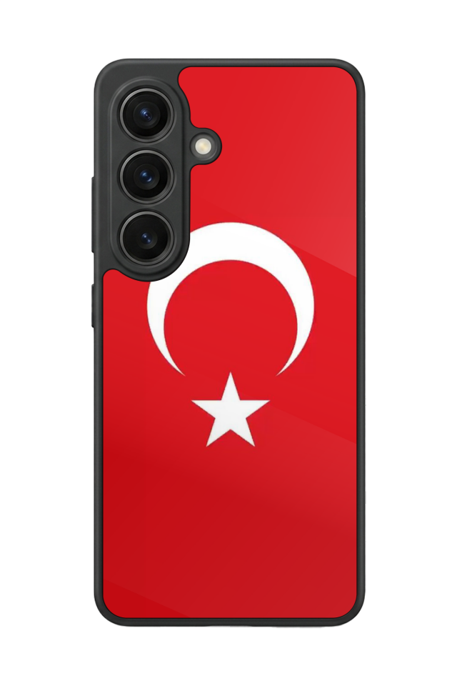 Samsung Galaxy S26 Uyumlu Türk Bayragi Tasarımlı Glossy Premium Kılıf