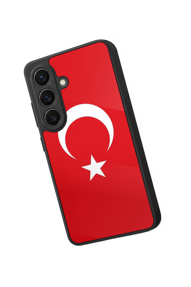 Samsung Galaxy S26 Uyumlu Türk Bayragi Tasarımlı Glossy Premium Kılıf