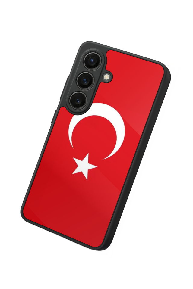 Samsung Galaxy S26 Uyumlu Türk Bayragi Tasarımlı Glossy Premium Kılıf