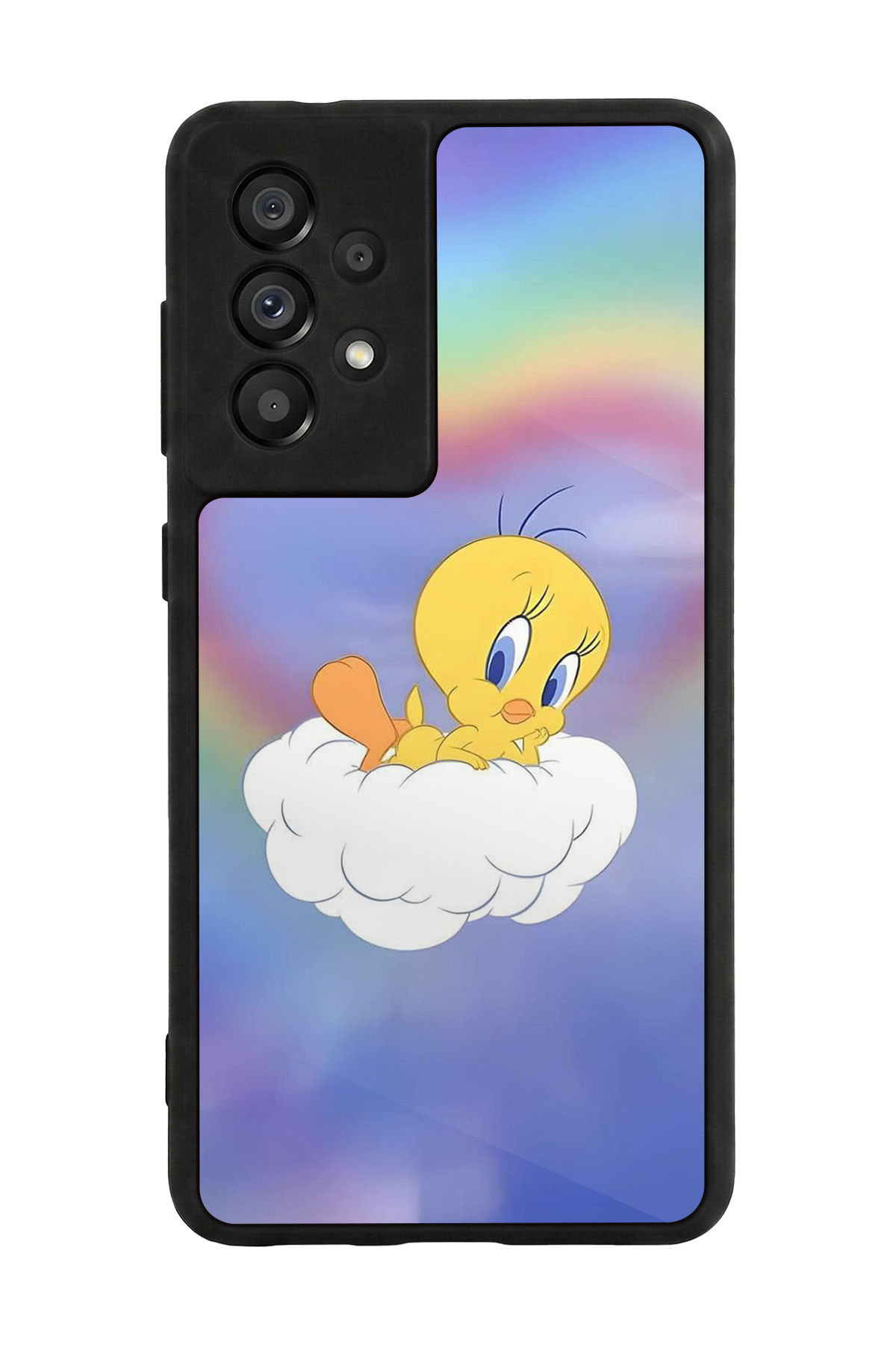 Samsung Galaxy A73 Uyumlu Tweety Tasarımlı Glossy Premium Kılıf