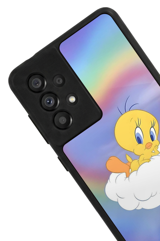 Samsung Galaxy A73 Uyumlu Tweety Tasarımlı Glossy Premium Kılıf
