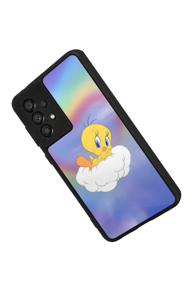 Samsung Galaxy A73 Uyumlu Tweety Tasarımlı Glossy Premium Kılıf