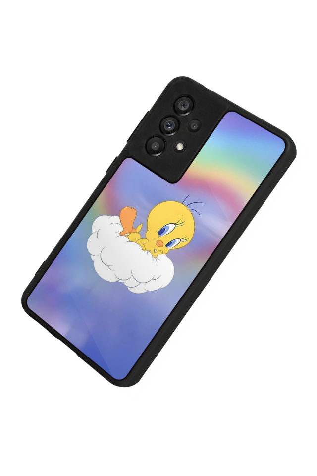 Samsung Galaxy A73 Uyumlu Tweety Tasarımlı Glossy Premium Kılıf
