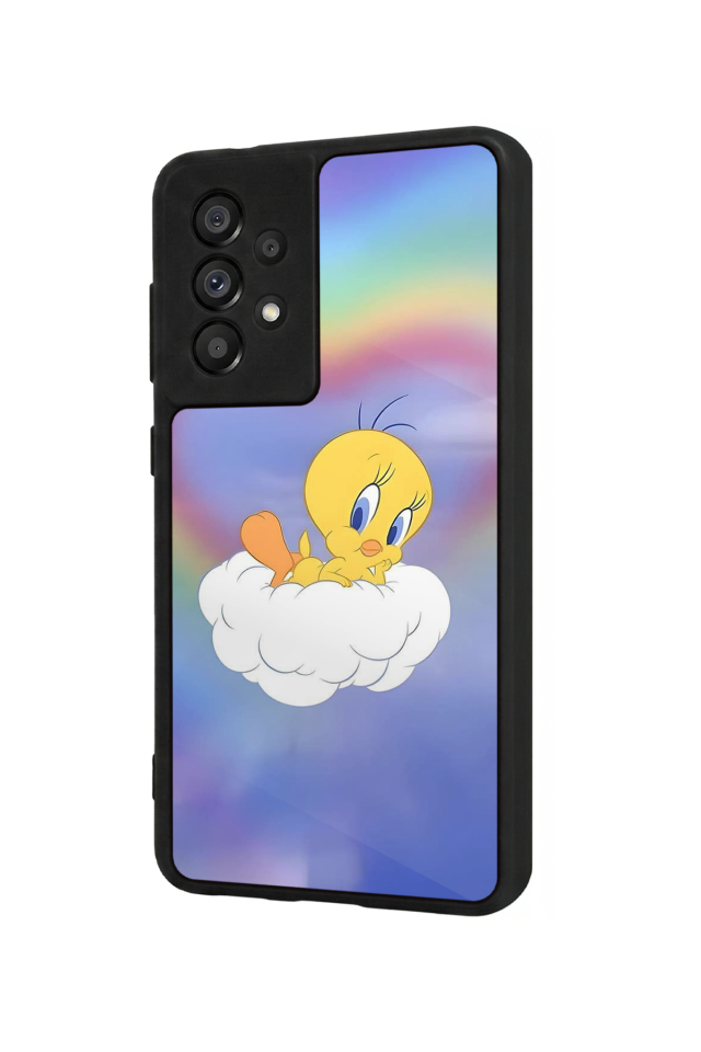 Samsung Galaxy A73 Uyumlu Tweety Tasarımlı Glossy Premium Kılıf