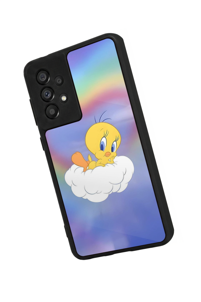 Samsung Galaxy A73 Uyumlu Tweety Tasarımlı Glossy Premium Kılıf