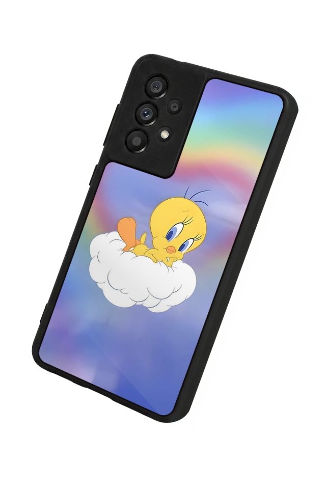 Samsung Galaxy A73 Uyumlu Tweety Tasarımlı Glossy Premium Kılıf