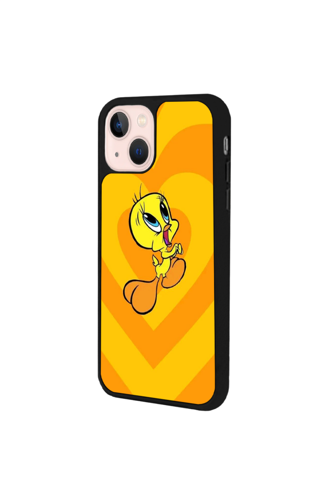 iPhone 14 Plus Uyumlu Tweety Tasarımlı Glossy Premium Kılıf