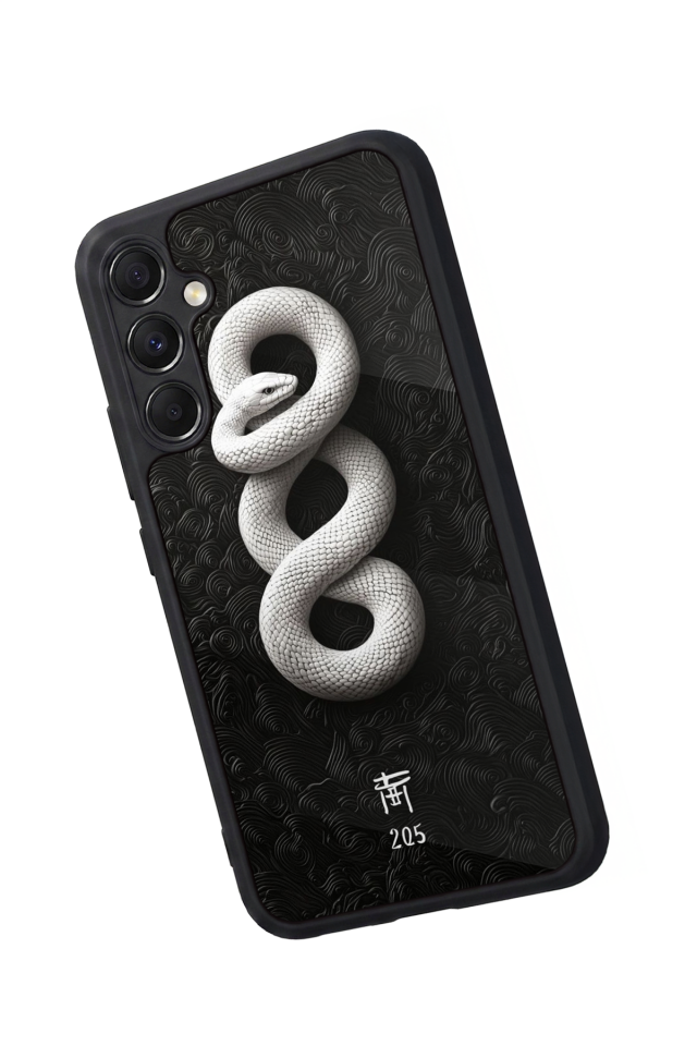 Samsung Galaxy M34 Uyumlu Yılan Tasarımlı Glossy Premium Kılıf