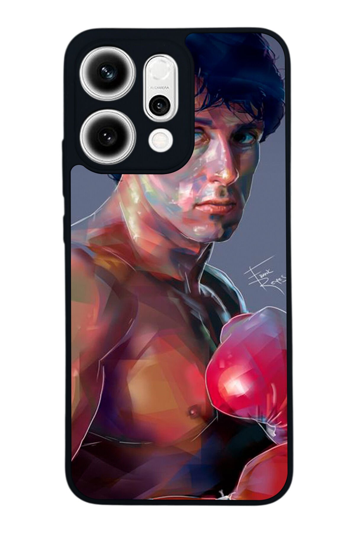 Oppo Reno 14 Uyumlu Rocky Tasarımlı Glossy Premium Kılıf