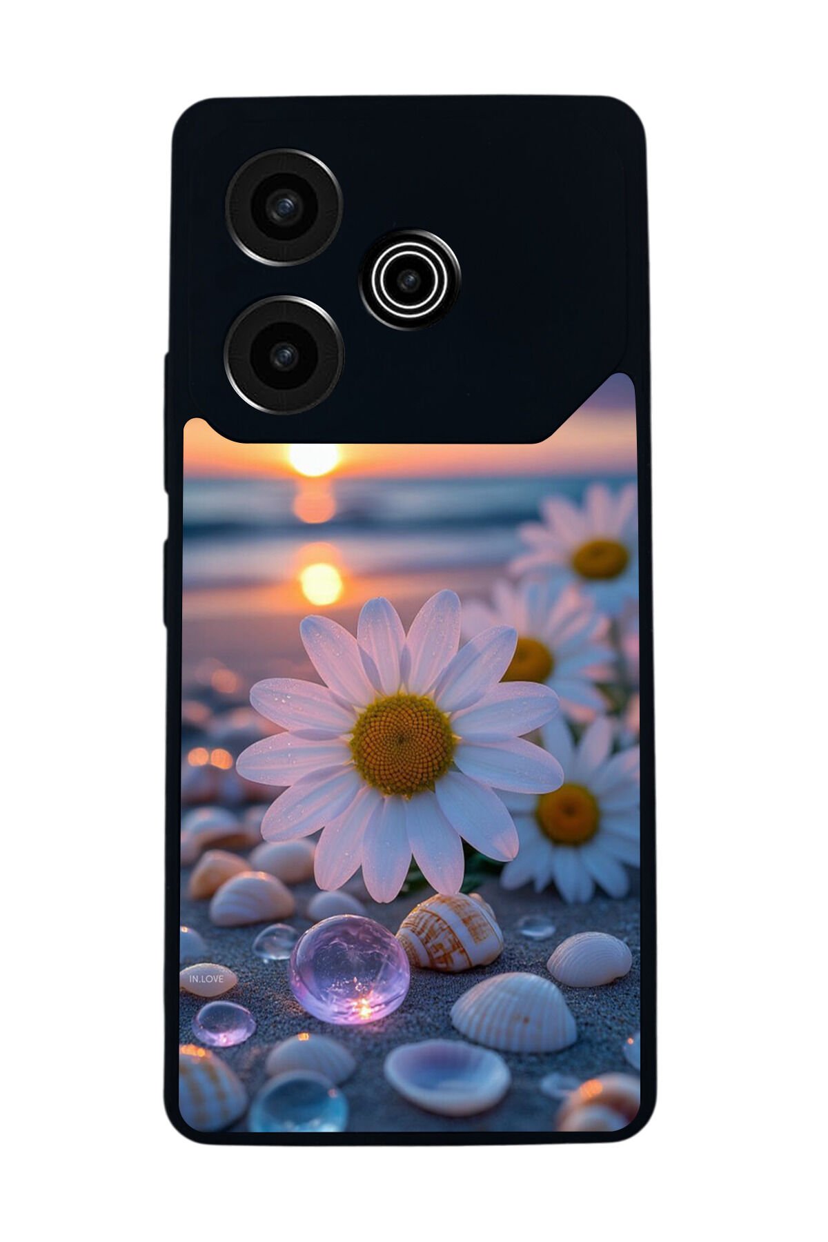 Tecno Pova 6 Uyumlu Cicek Tasarımlı Glossy Premium Kılıf