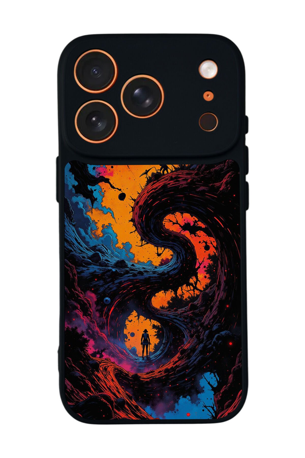 iPhone 17 Pro Max Uyumlu Abstract Tasarımlı Glossy Premium Kılıf