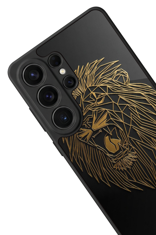 Samsung Galaxy S26 Ultra Uyumlu Aslan Tasarımlı Glossy Premium Kılıf