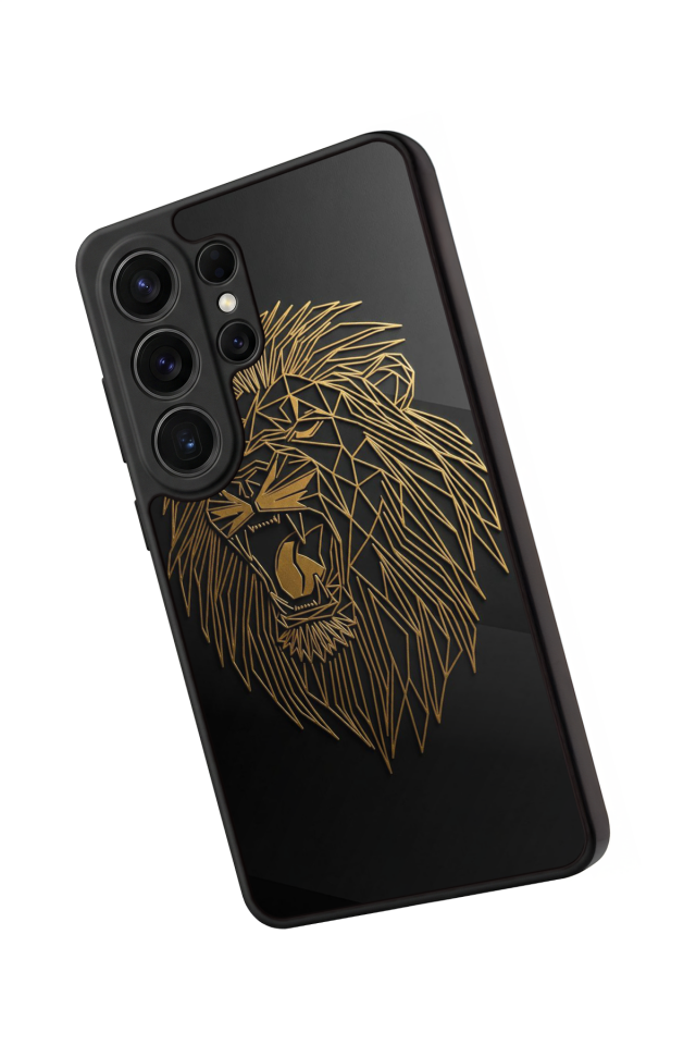 Samsung Galaxy S26 Ultra Uyumlu Aslan Tasarımlı Glossy Premium Kılıf