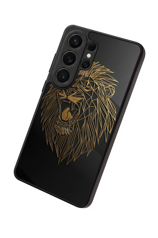 Samsung Galaxy S26 Ultra Uyumlu Aslan Tasarımlı Glossy Premium Kılıf