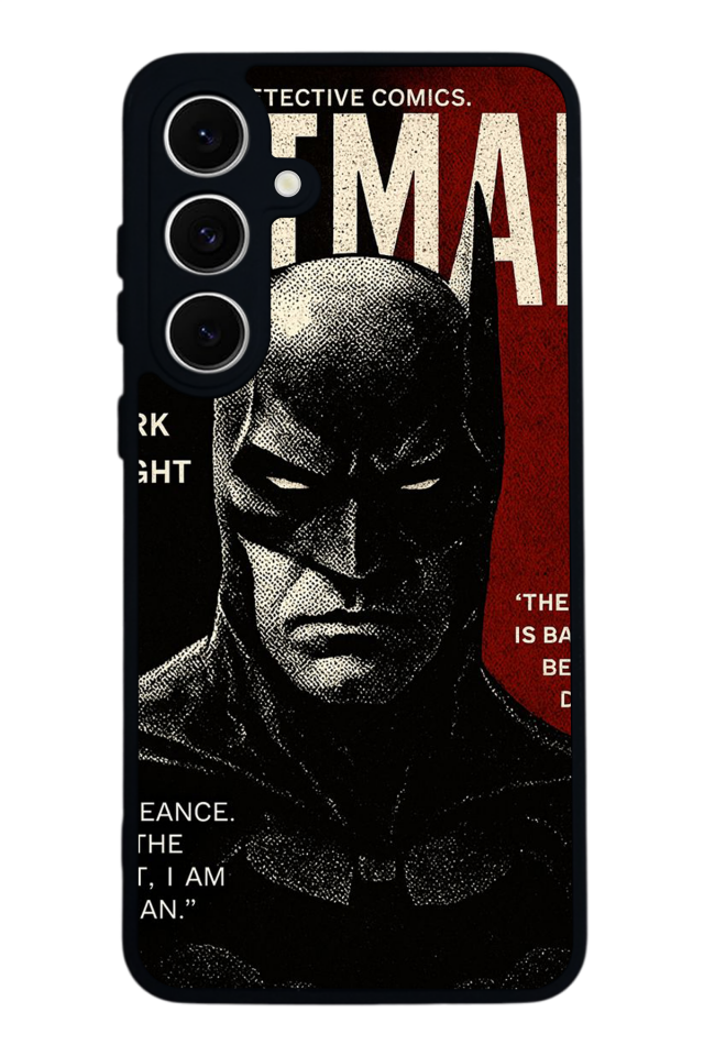 Samsung Galaxy S24 FE Uyumlu Batman Tasarımlı Glossy Premium Kılıf