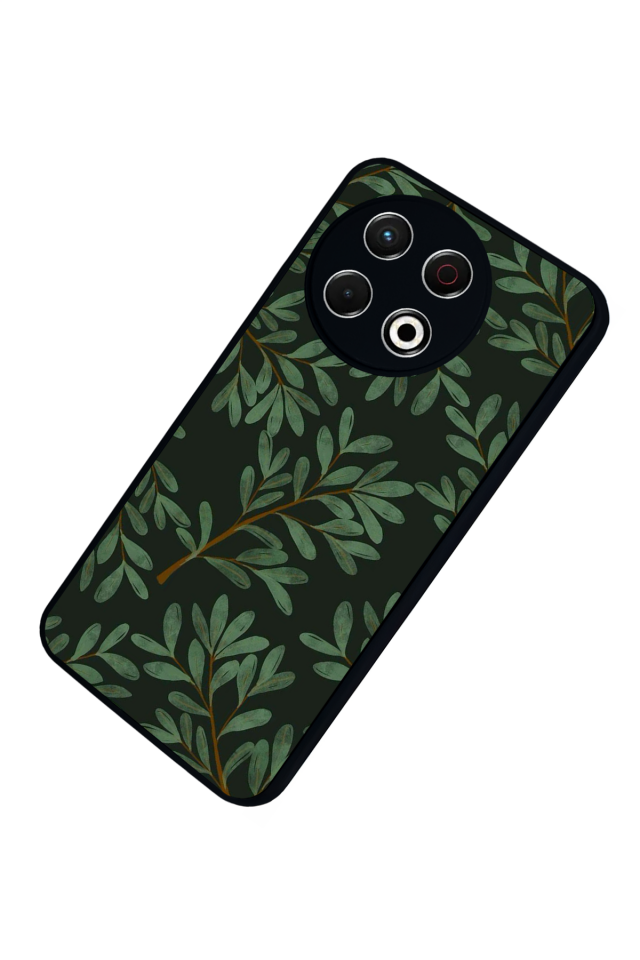 Tecno Spark 30 Pro Uyumlu Botanik Tasarımlı Glossy Premium Kılıf