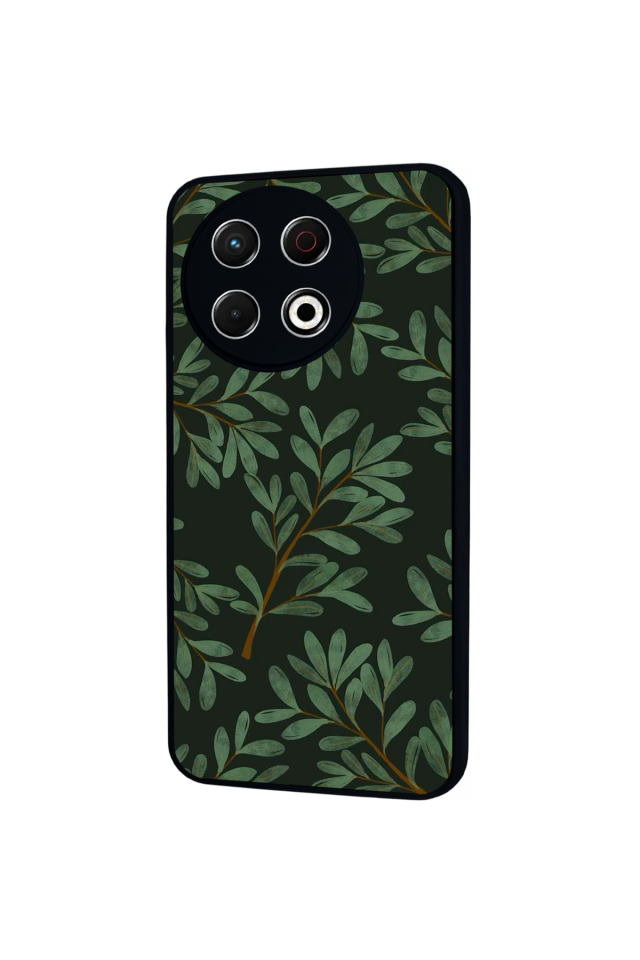 Tecno Spark 30 Pro Uyumlu Botanik Tasarımlı Glossy Premium Kılıf