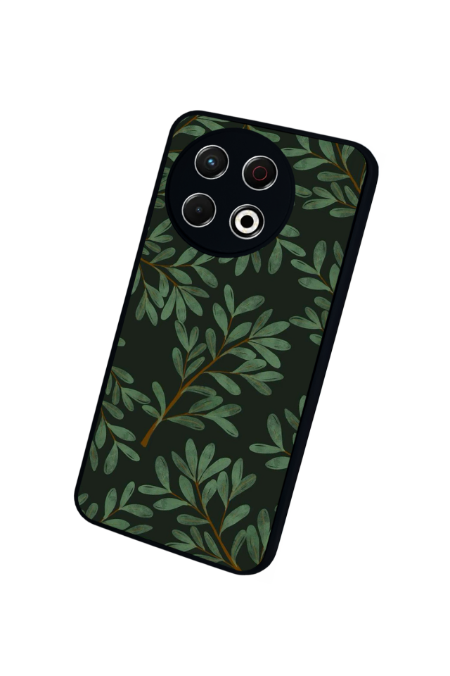 Tecno Spark 30 Pro Uyumlu Botanik Tasarımlı Glossy Premium Kılıf