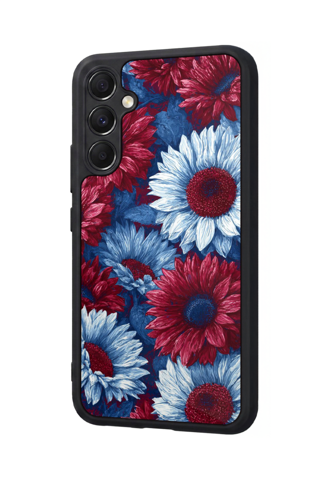 Samsung Galaxy A34 Uyumlu Cicek Tasarımlı Glossy Premium Kılıf