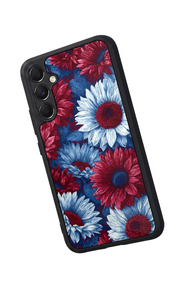 Samsung Galaxy A34 Uyumlu Cicek Tasarımlı Glossy Premium Kılıf