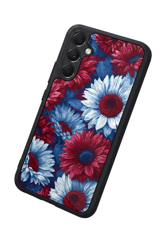 Samsung Galaxy A34 Uyumlu Cicek Tasarımlı Glossy Premium Kılıf