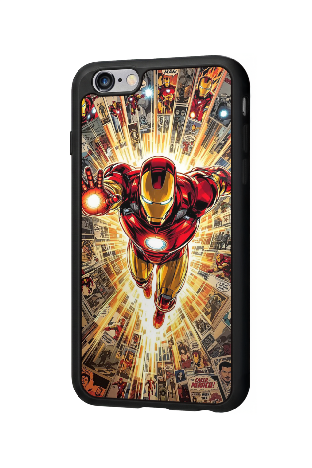 iPhone 6s Plus Uyumlu Iron Man ( Demir Adam ) Tasarımlı Glossy Premium Kılıf