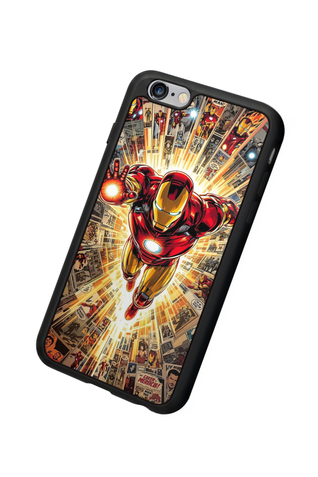 iPhone 6s Plus Uyumlu Iron Man ( Demir Adam ) Tasarımlı Glossy Premium Kılıf