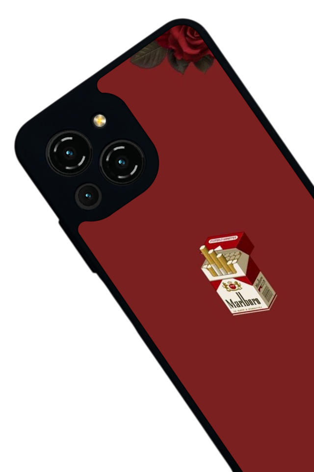 Reeder S23 Pro Max Uyumlu Kirmizi Tasarımlı Glossy Premium Kılıf