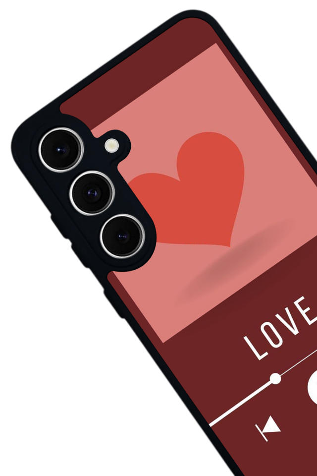 Samsung Galaxy A16 Uyumlu Kalp Love Tasarımlı Glossy Premium Kılıf