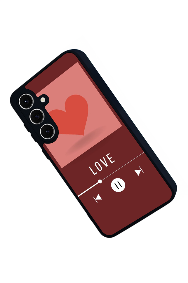 Samsung Galaxy A16 Uyumlu Kalp Love Tasarımlı Glossy Premium Kılıf