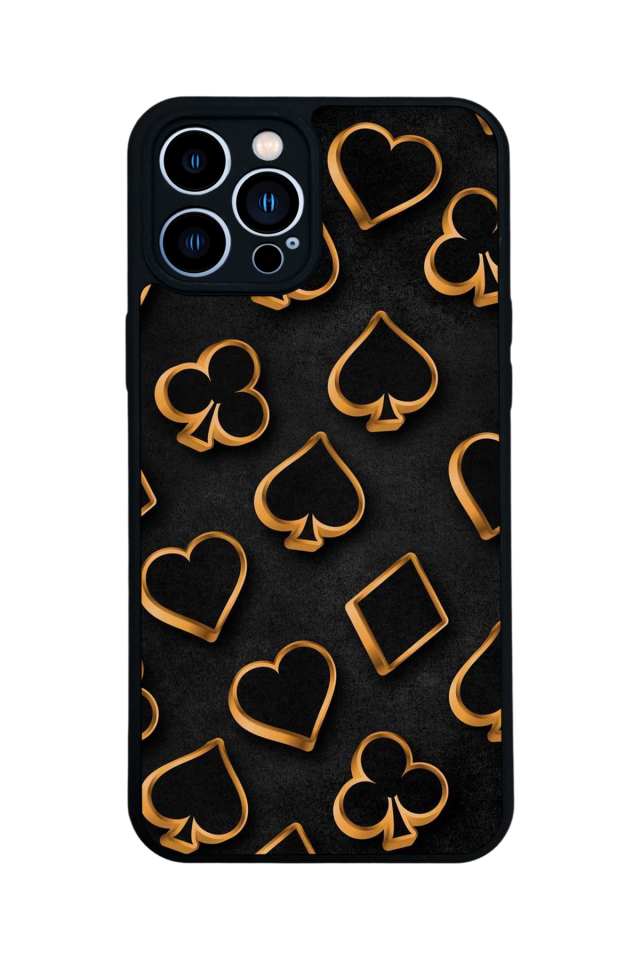 iPhone 13 Pro Max Uyumlu Kart Tasarımlı Glossy Premium Kılıf