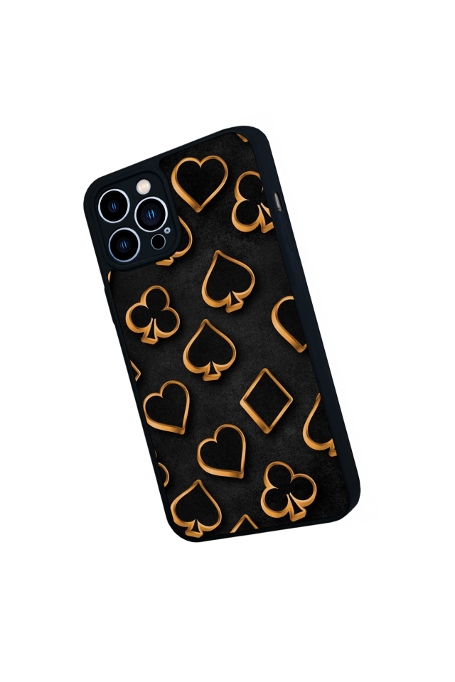 iPhone 13 Pro Max Uyumlu Kart Tasarımlı Glossy Premium Kılıf
