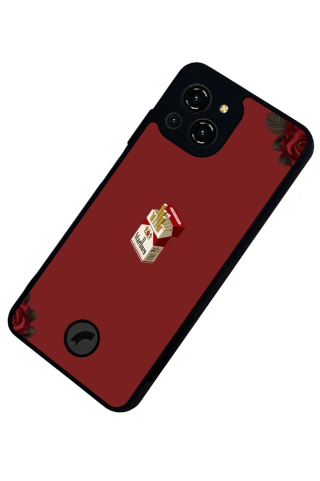 Reeder S23 Pro Max Uyumlu Kirmizi Tasarımlı Glossy Premium Kılıf