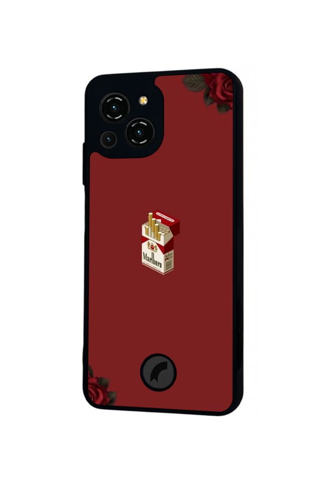 Reeder S23 Pro Max Uyumlu Kirmizi Tasarımlı Glossy Premium Kılıf