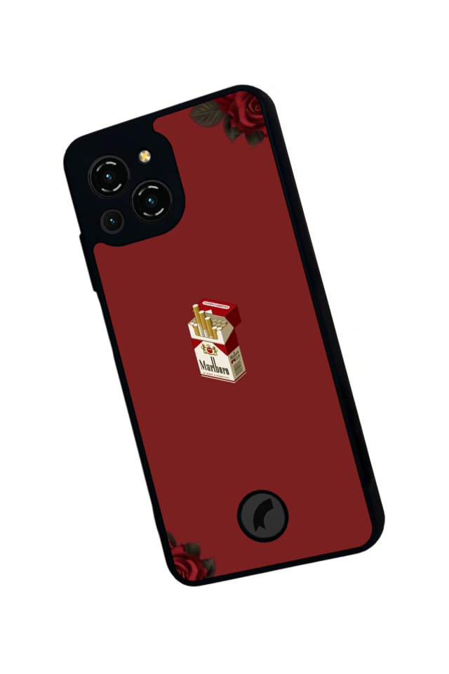 Reeder S23 Pro Max Uyumlu Kirmizi Tasarımlı Glossy Premium Kılıf