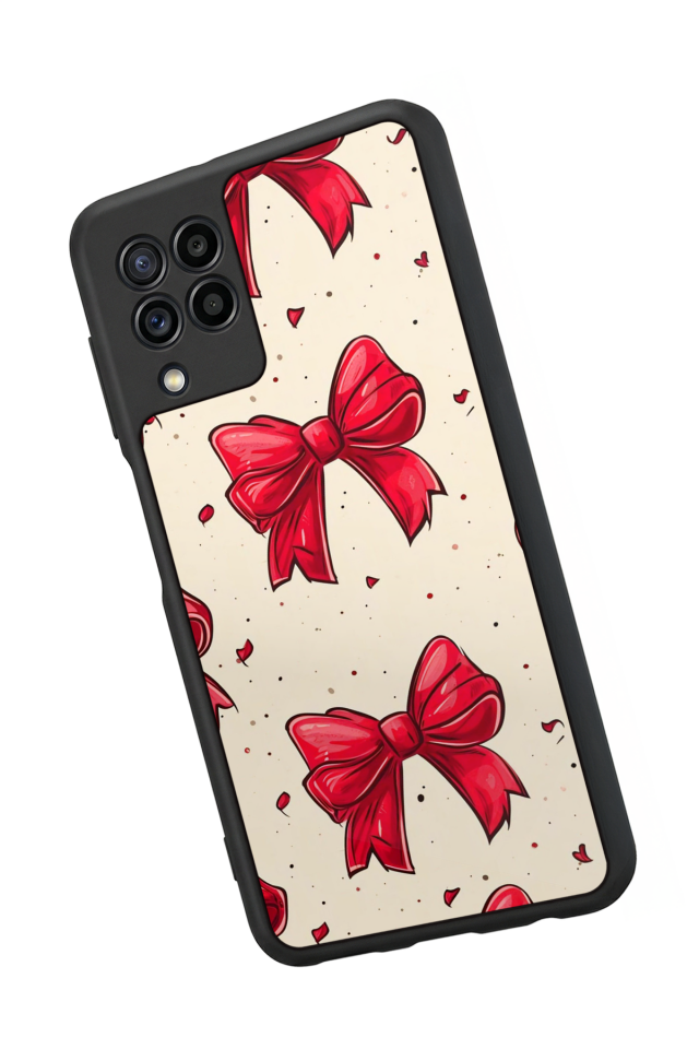 Samsung Galaxy M32 Uyumlu Kurdele Tasarımlı Glossy Premium Kılıf