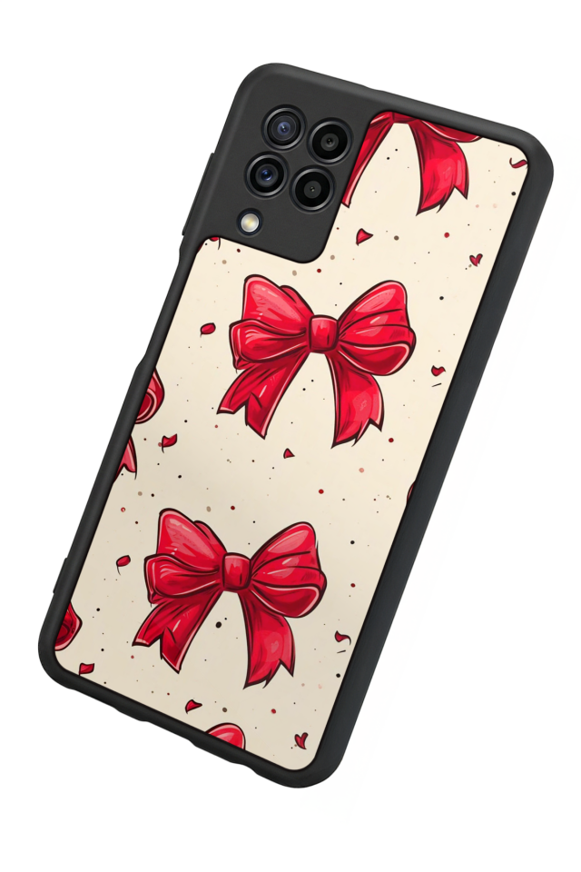 Samsung Galaxy M32 Uyumlu Kurdele Tasarımlı Glossy Premium Kılıf