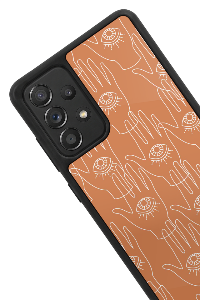 Samsung Galaxy A72 Uyumlu Line Art Tasarımlı Glossy Premium Kılıf