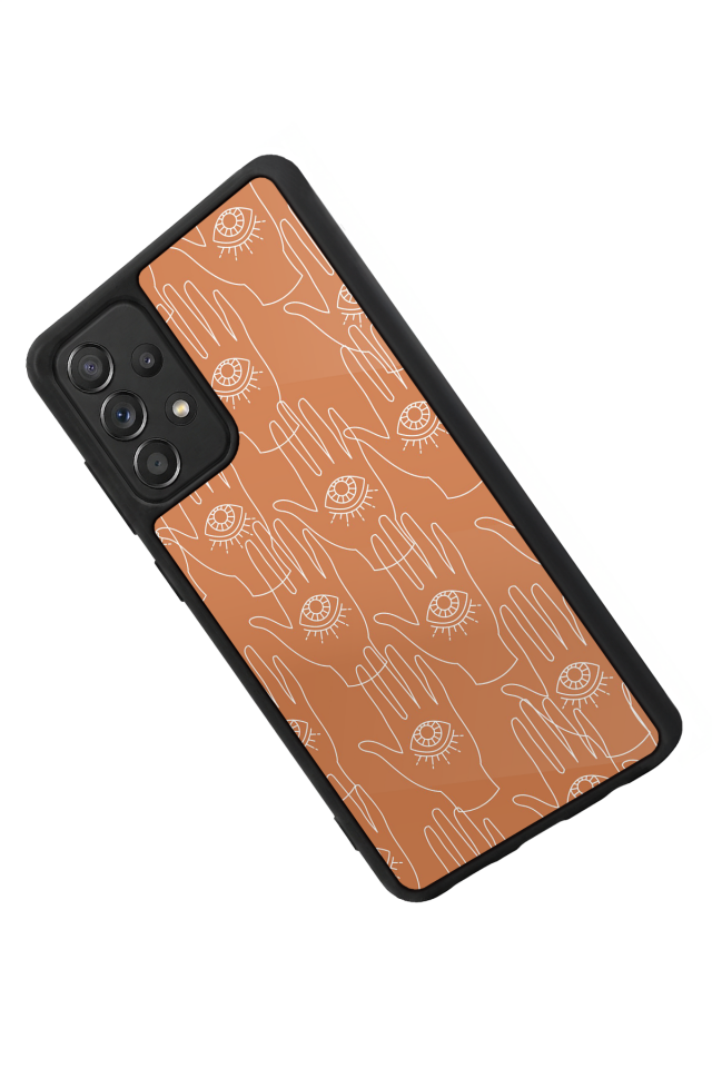 Samsung Galaxy A72 Uyumlu Line Art Tasarımlı Glossy Premium Kılıf