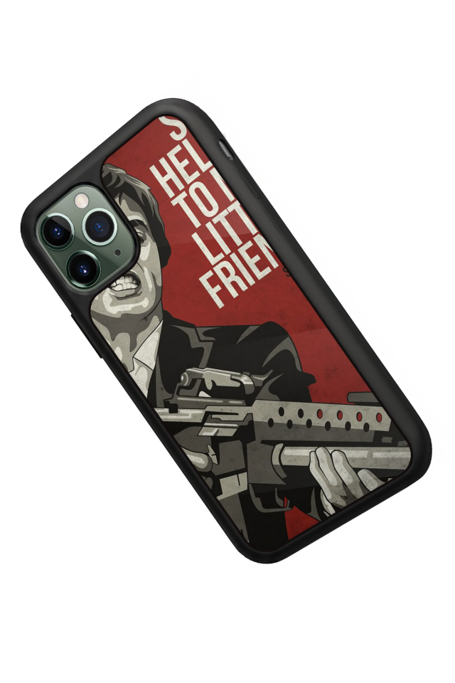 iPhone 11 Pro Max Uyumlu Scarface Tasarımlı Glossy Premium Kılıf