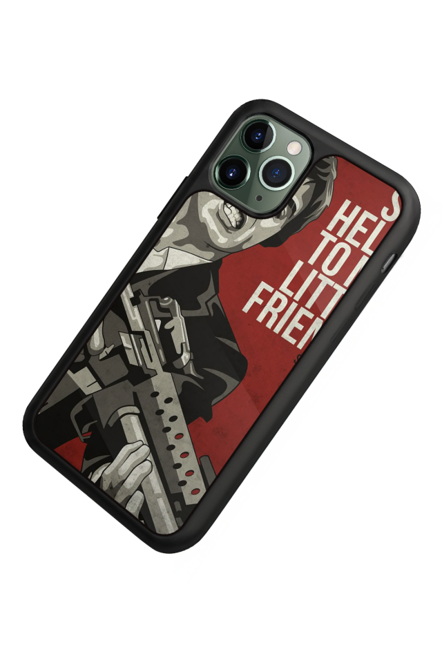 iPhone 11 Pro Max Uyumlu Scarface Tasarımlı Glossy Premium Kılıf