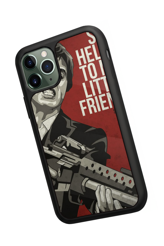 iPhone 11 Pro Max Uyumlu Scarface Tasarımlı Glossy Premium Kılıf