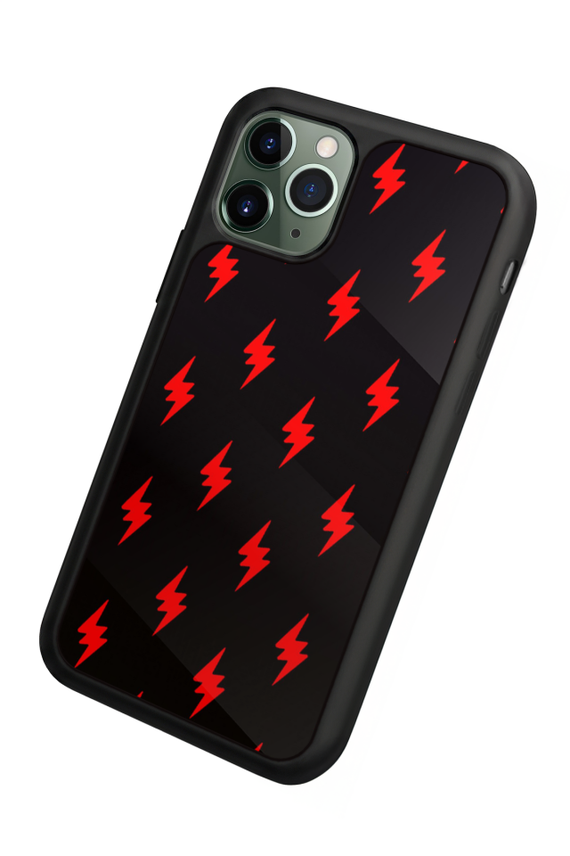 iPhone 11 Pro Max Uyumlu Simsek Tasarımlı Glossy Premium Kılıf