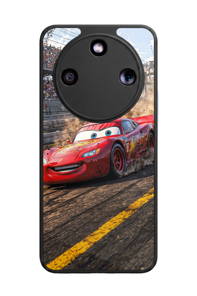 Honor Magic 8 Lite Uyumlu Şimsek McQueen Tasarımlı Glossy Premium Kılıf