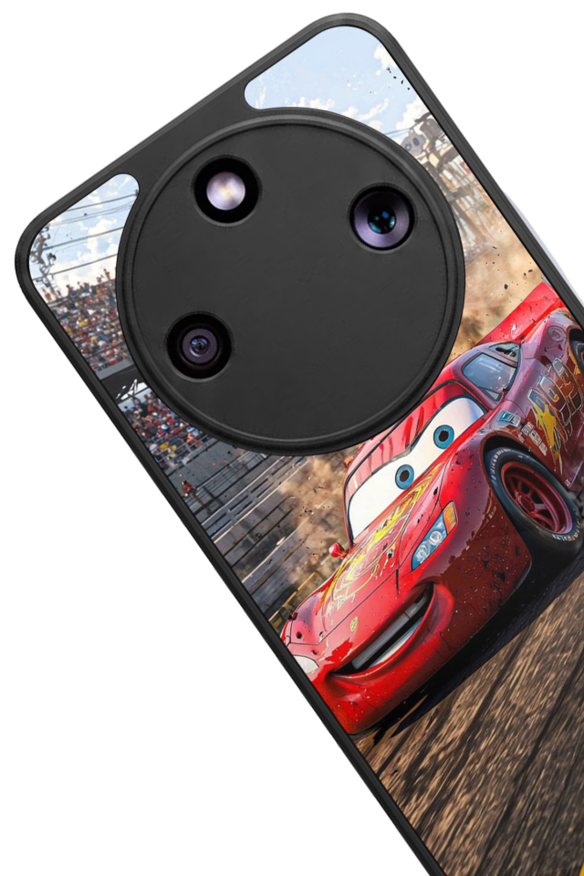 Honor Magic 8 Lite Uyumlu Şimsek McQueen Tasarımlı Glossy Premium Kılıf