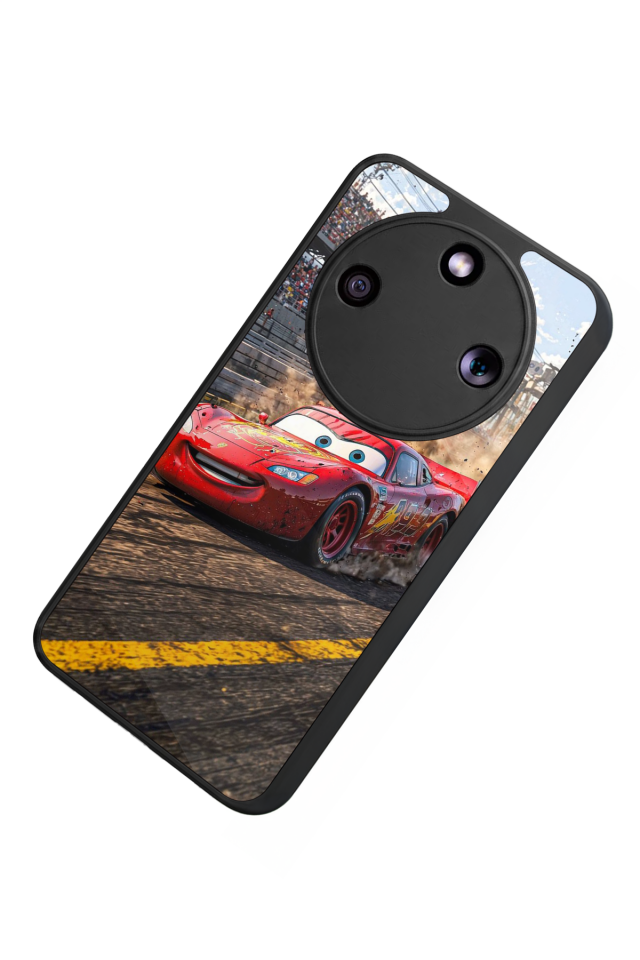 Honor Magic 8 Lite Uyumlu Şimsek McQueen Tasarımlı Glossy Premium Kılıf