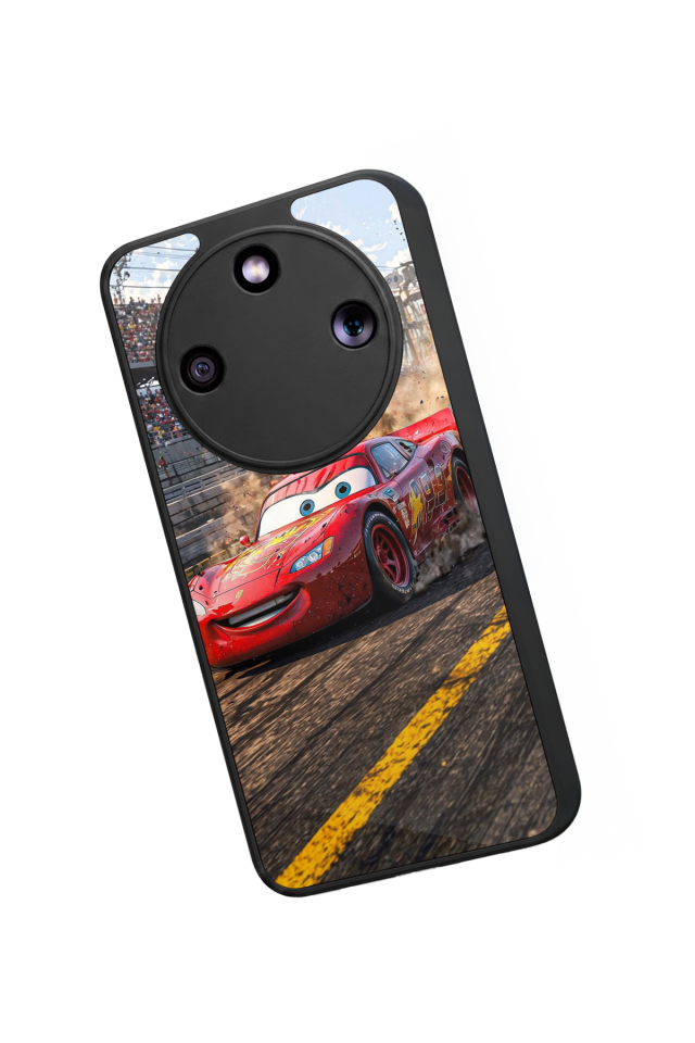 Honor Magic 8 Lite Uyumlu Şimsek McQueen Tasarımlı Glossy Premium Kılıf