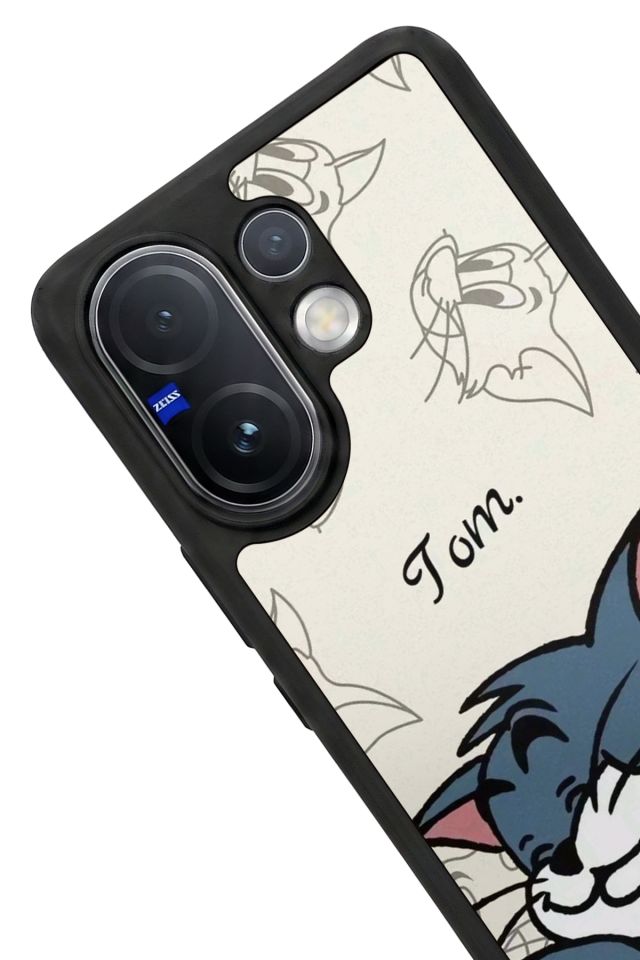 Vivo V60 Uyumlu Tom And Jerry Tasarımlı Glossy Premium Kılıf